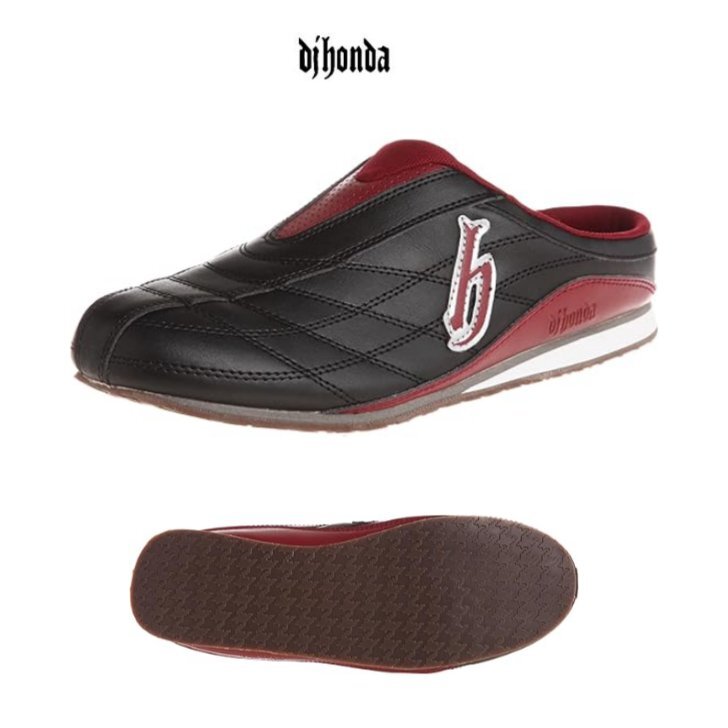 即決 27.0cm DJ HONDA DJ178 黒赤 ディージェイホンダ メンズ 紳士 サンダル スニーカー クロッグ サボ つっかけ 事務所 オフィス 履き拍卖