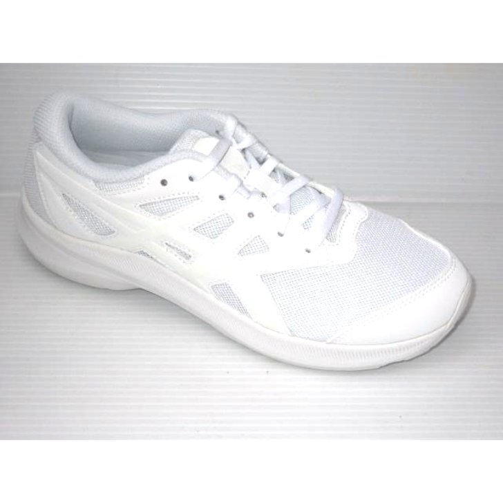床を汚さない白底 asics アシックス 25.0 ひも式 レーザービーム 1154A 100 白 子供 キッズ 男の子 女の子 通学履き 上履き スニーカー拍卖