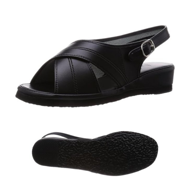 ナースサンダル S ピュアウォーカー pure walker PW7602 黒 婦人 レディース サンダル 事務所 オフィス 履き バックバンド ナースシューズ拍卖