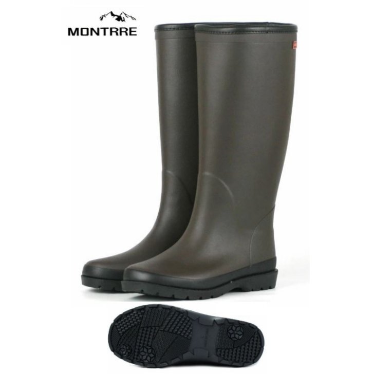 柔らか防寒ジョッキー ブーツ L アキレス モントレ FB182 DBR MONTRRE 婦人 レディース 長靴 フィールドブーツ レインシューズ ゴム長拍卖