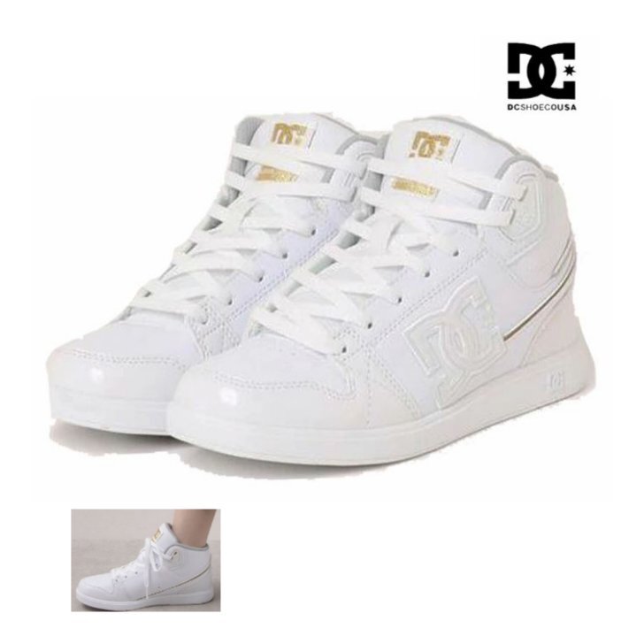 ハイカット ダンス スニーカー DCSHOE ディーシーシュー 23.5 DC SHOES UNIVERSITY MID SE SN DW244007 WGD 婦人 レディース スケボー拍卖
