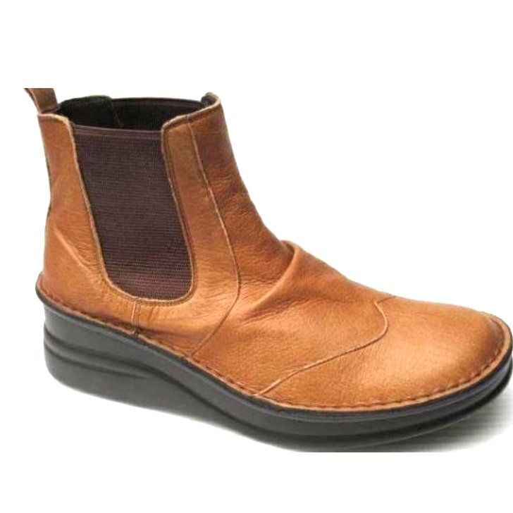 クッション性バツグン 23.5 SPORTS NINE 83041 ブラウン スポーツナイン 日本製 本革 婦人 レディース サイドゴア ショート ブーツ 婦人靴拍卖