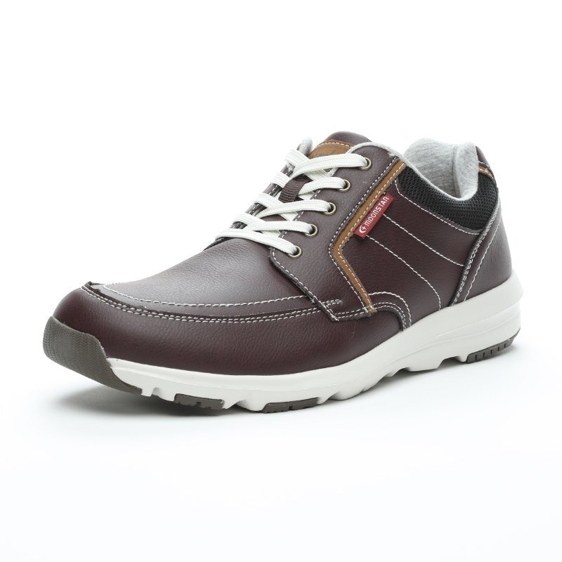 痛くない メッチャ柔らか 25.0 ファスナー付き ムーンスター サプリスト SPLT AMM102 RBR 紳士 メンズ スニーカー ウォーキングシューズ拍卖