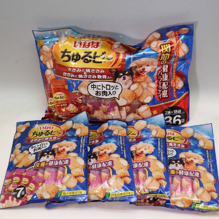 まとめ売り いなば ちゅるビ~ ささみと焼ささみ【賞味期限2026/10・11】ドッグフード◆290f22拍卖