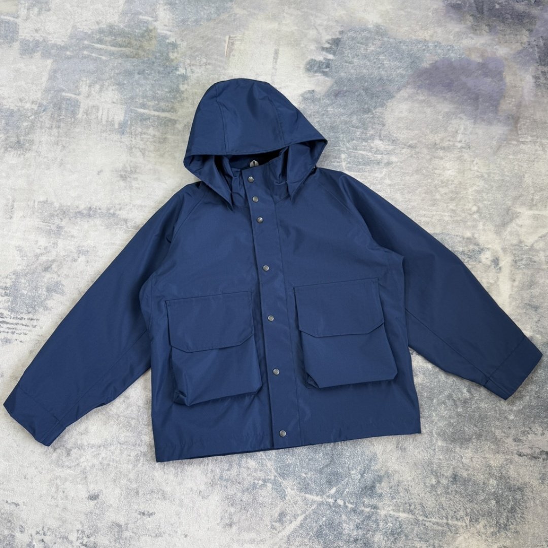nanamica ナナミカ 2L Gore-Tex Cruiser Jacket ジップアップウィンドパーカ ジャケット ブルー XLサイズ拍卖