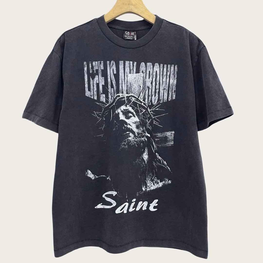 SAINT MICHAEL【SAINT MXXXXXX】セント マイケル “jesus my belief Tシャツ 半袖 Lサイズ拍卖
