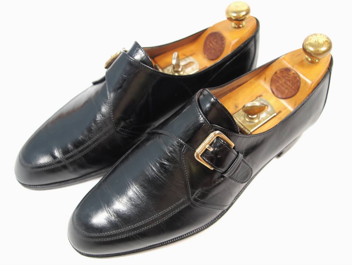h058 中古 ジバンシィ GIVENCHY シューズ シングルモンク サイズ7 ブラック拍卖