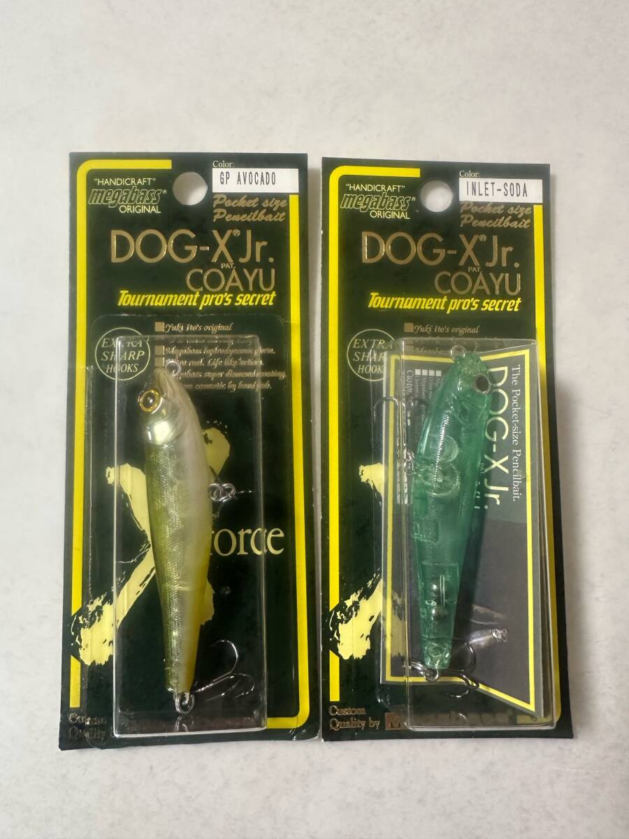 Megabass メガバス DOG-X Jr. COAYU 2色2ヶセット 未使用未開封新品拍卖