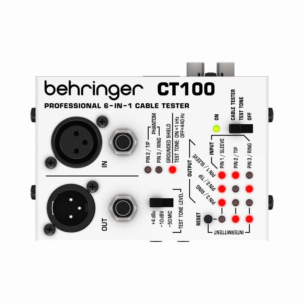 【中古】Behringer ケーブルテスター XLR/TS,TRSフォン/MIDI/TT/RCAケーブル対応 9V電池動作 テストトーン内蔵 CT1拍卖