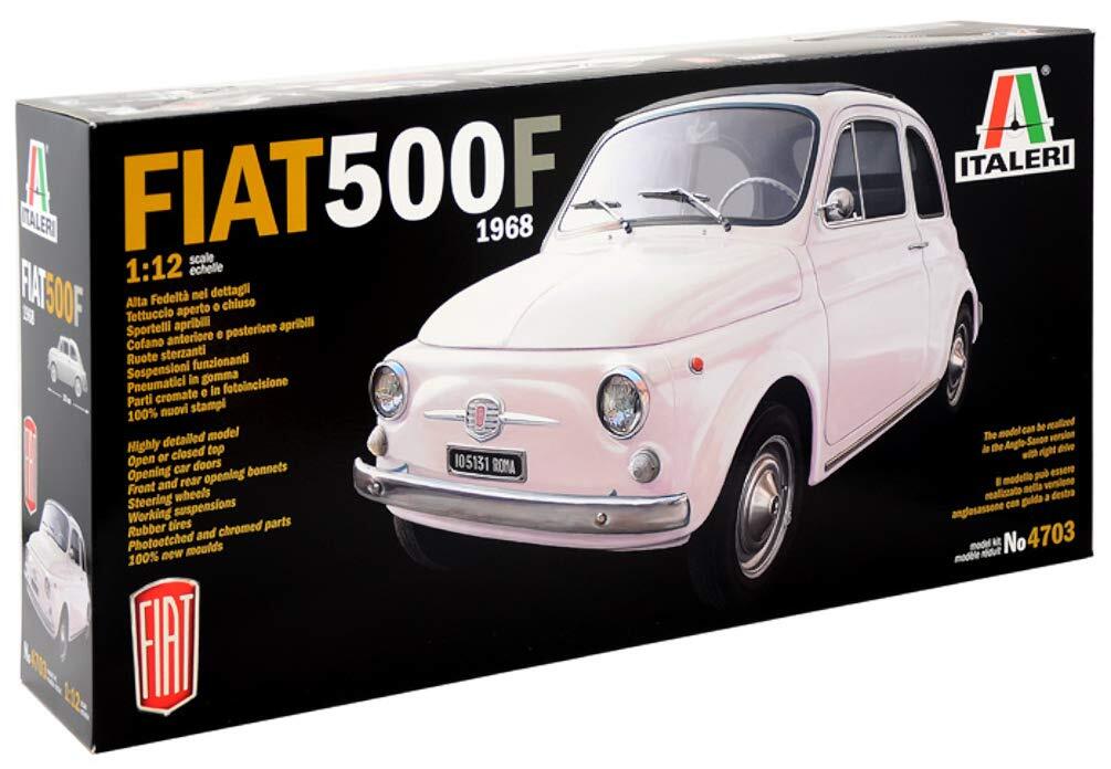【中古】タミヤ イタレリ 1/12 クラシックカーシリーズ No.4703 フィアット 500F プラモデル 37703拍卖