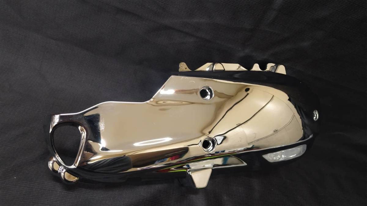 【管B07TF】ホンダ・PCX125・JF28・社外新品メッキ クランクケースカバー プーリーケース拍卖