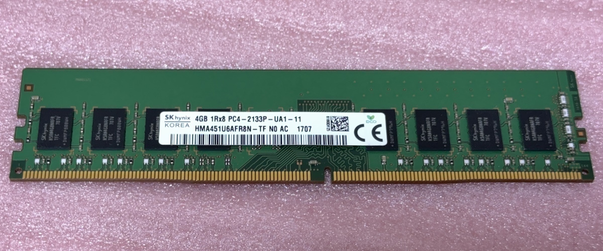 メモリ SK hynix HMA451U6AFR8N-TF N0 AC PC4-2133P 4GB 中古 管GBV2拍卖