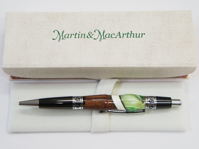 中古・美品【Martin&MacArthur マーティンアンドマッカーサー】ノック式ボールペン 筆記可拍卖