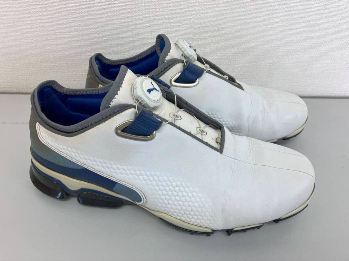 プーマ ゴルフシューズ 25.5㎝ 白 中古訳アリ拍卖