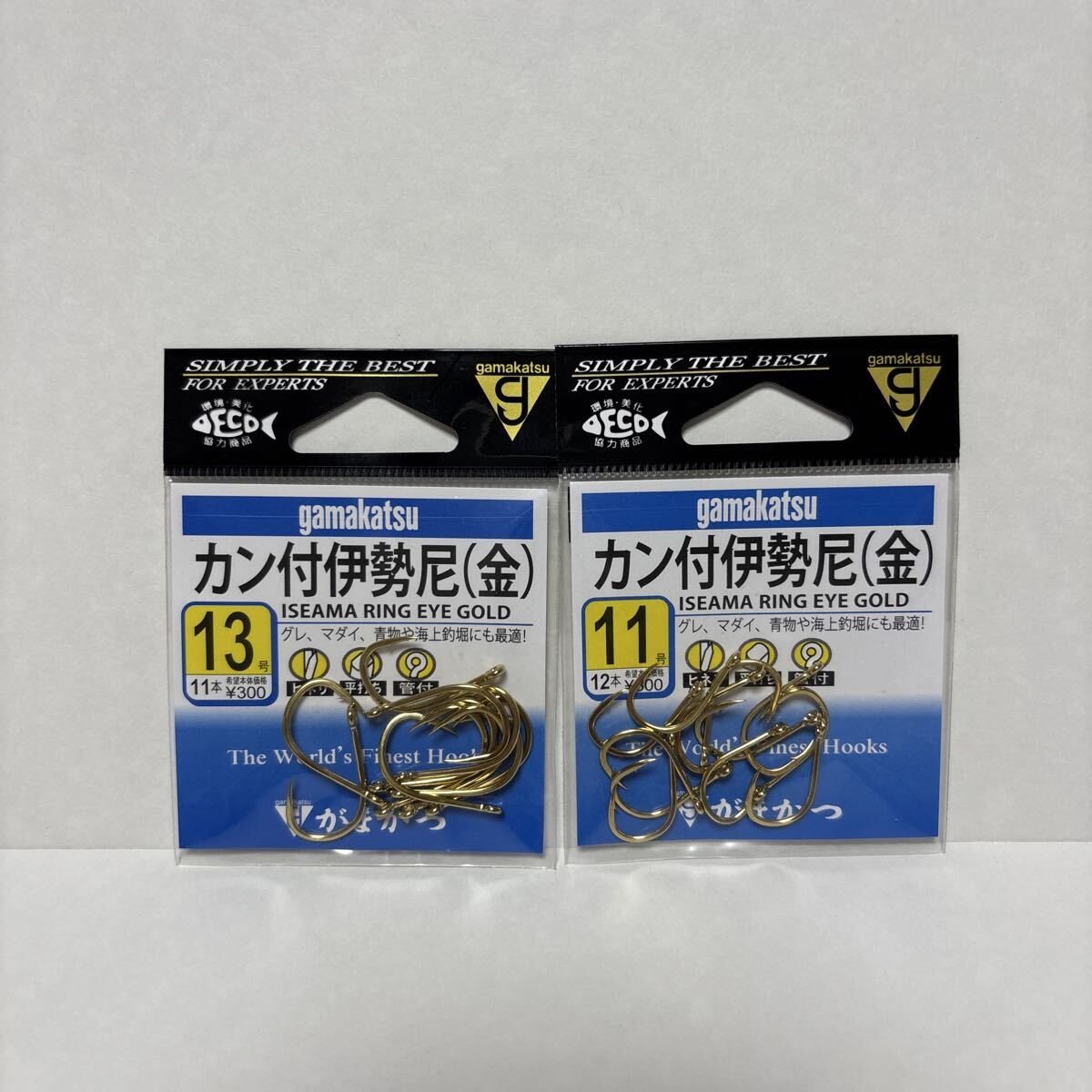 がまかつ カン付伊勢尼(金) 11号13号のセット 釣針拍卖