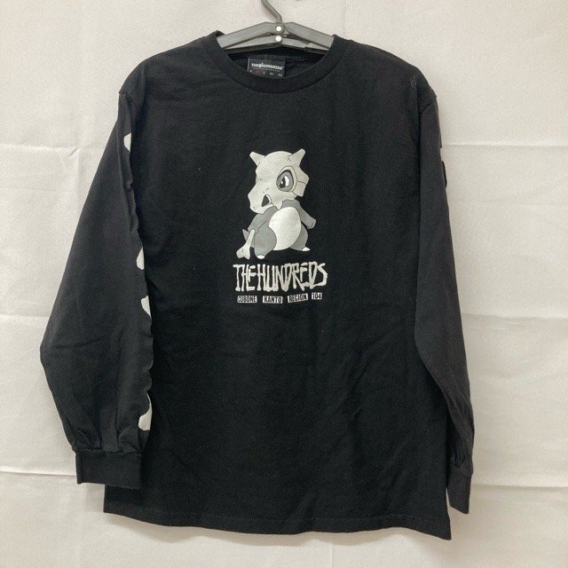 B199 ザハンドレッズ M アメリカ古着 メキシコ製 コットン ポケモン 長袖 Tシャツ ブラック THE HUNDREDS メンズ拍卖