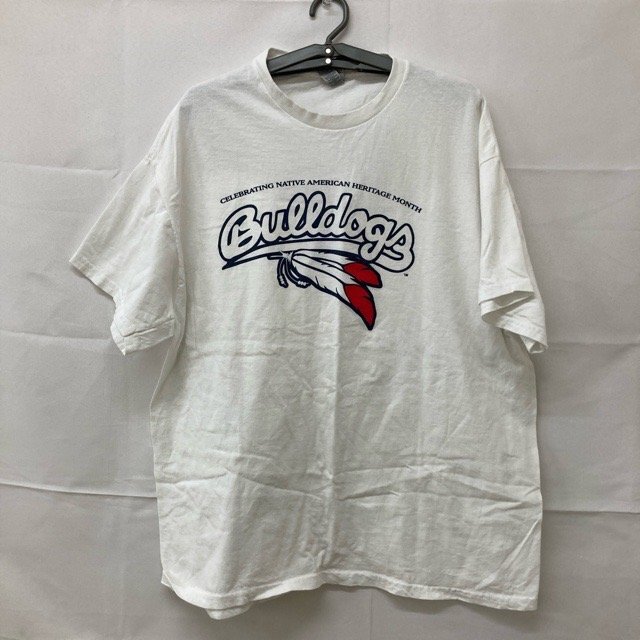 B227 ギルダン XL アメリカ古着 プリント コットン 半袖 Tシャツ ホワイト GILDAN メンズ拍卖