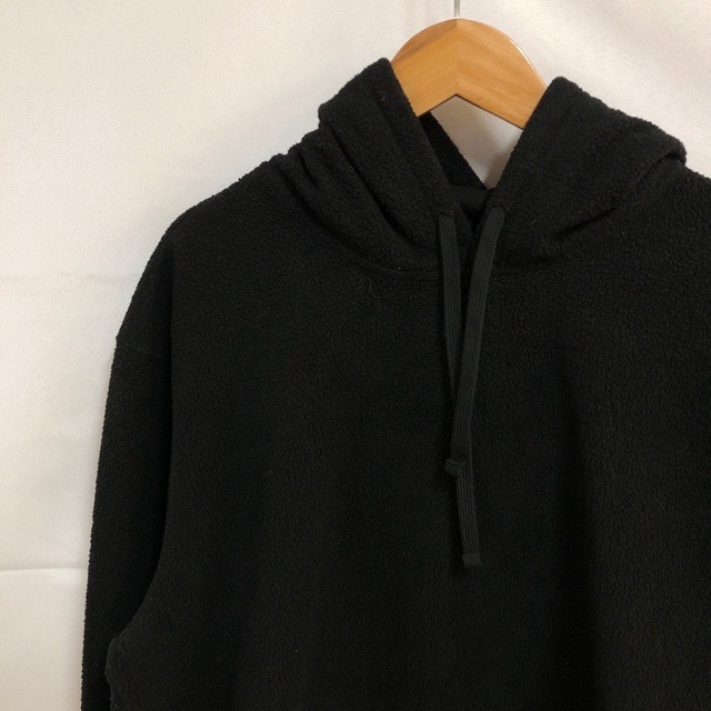 A792 ディッキーズ M アメリカ古着 ポリエステル フリース プルオーバー パーカー ブラック Dickies メンズ拍卖