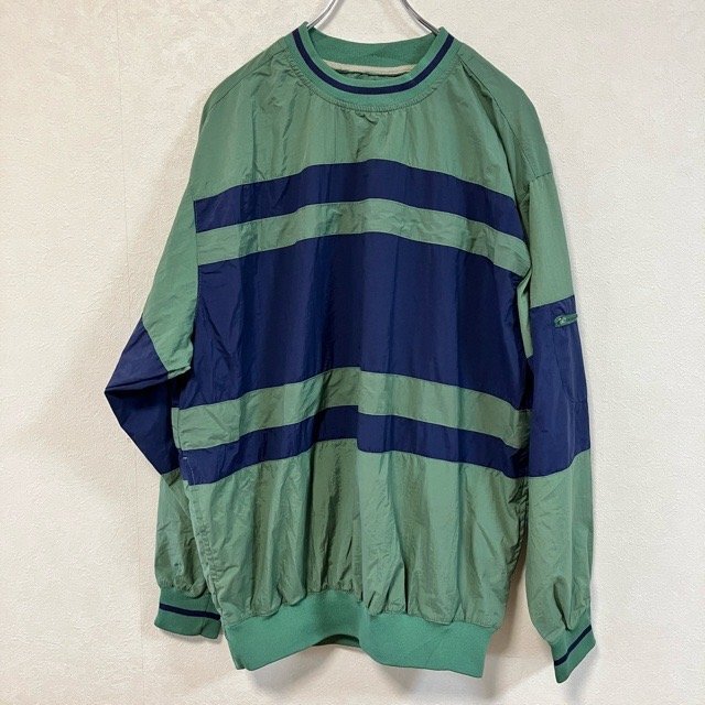 B321 カタリナ M アメリカ古着 ナイロン プルオーバー ジャケット ブルゾン グリーン CATALINA メンズ拍卖