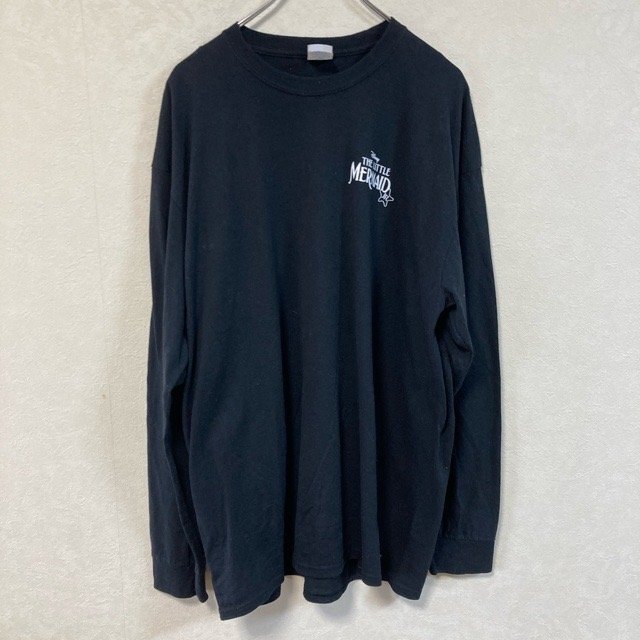 A873 ポートアンドカンパニー 2XL アメリカ古着 コットン 長袖 Tシャツ ブラック PORT&COMPANY メンズ拍卖