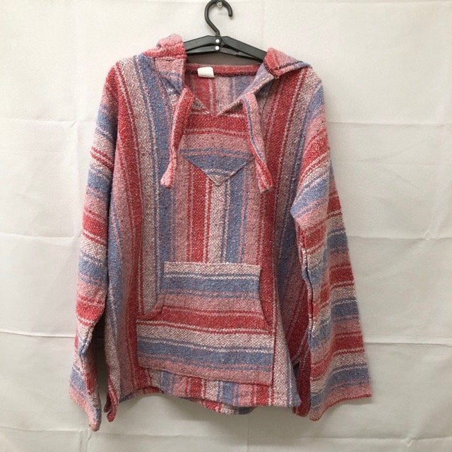 C145 アルテサニアス L メキシコ製 アクリル バハ メキシカンパーカー マルチカラー ARTESANIAS メンズ拍卖