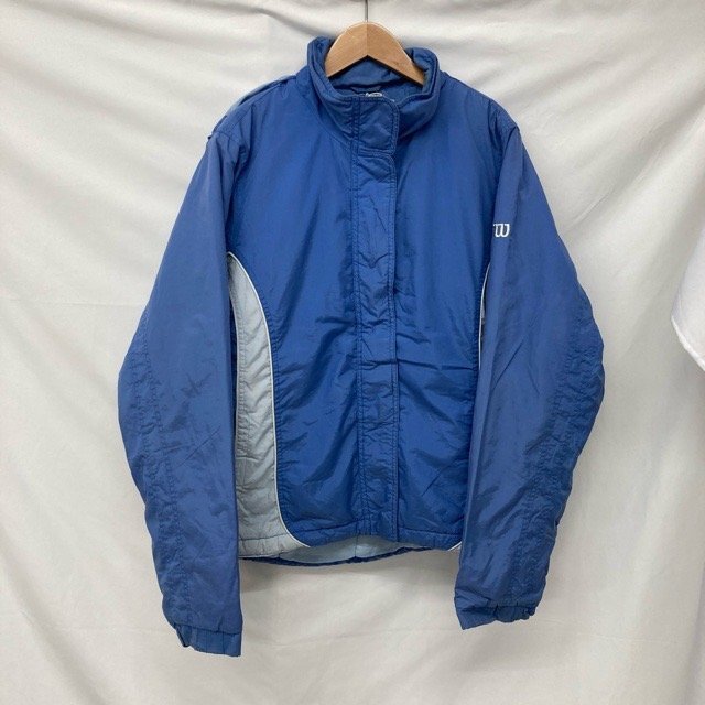 C232 ウルトラ L アメリカ古着 ナイロン フード付き ブルゾンジャケット ブルー ULTRA メンズ拍卖