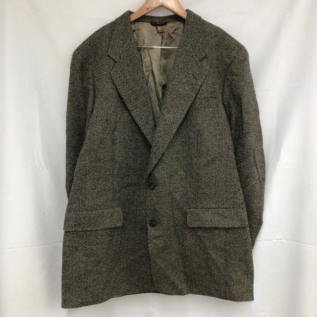 A409 ハートシャフナーマルクス L アメリカ古着 テーラードジャケット グレー HART SCHAFFNER & MARX メンズ拍卖