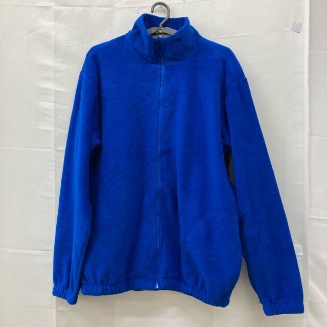 A1014 オーガスタスポーツウェア M アメリカ古着 長袖 ポリエステル 裏起毛 フリースジャケット ブルー AUGUSTASPORTSWEAR メンズ拍卖