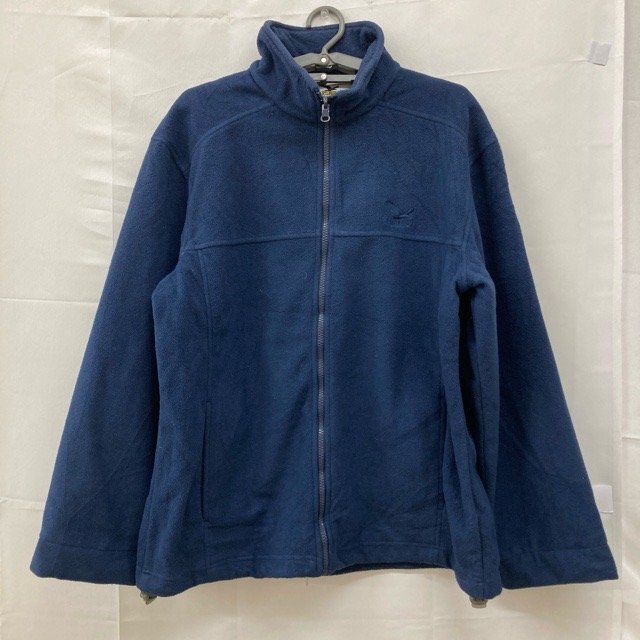 A1032 サレワ L ユーロ古着 長袖 ポリエステル フリースジャケット ネイビー SALEWA メンズ拍卖