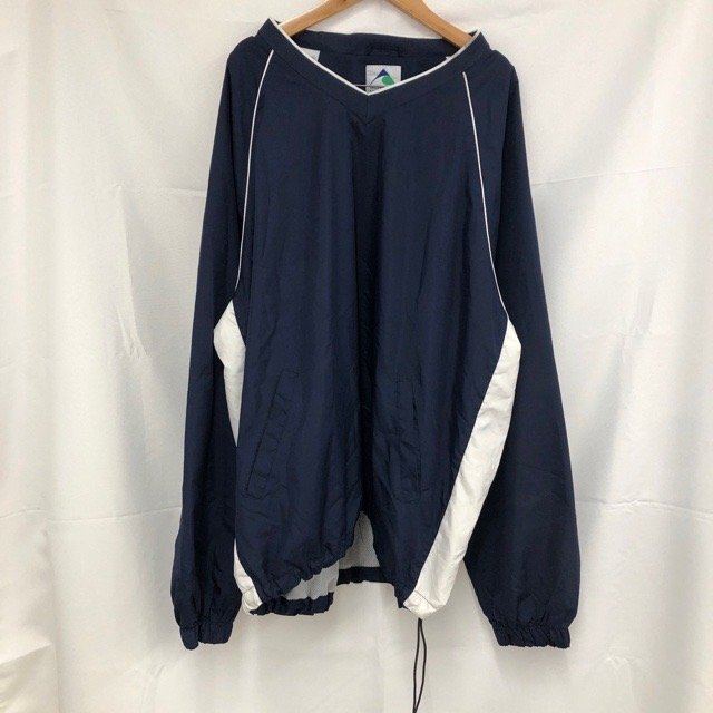 A633 オーガスタスポーツウェア XL アメリカ古着 メッシュ裏地 ポリエステル 長袖 ブルゾン ネイビー AUGUSTA SPORTSWEAR メンズ拍卖