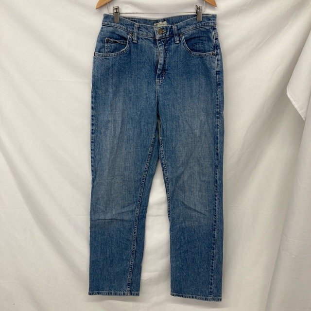 C312 ライダースリー 8M アメリカ古着 メキシコ製 コットンポリ デニム パンツ ブルー Riders by Lee レディース拍卖