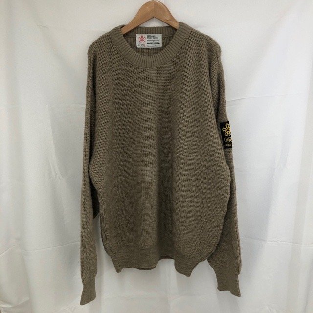 C320 ホワイトレイル XL アメリカ古着 1988年 オリンピック刺繍 コットン 長袖 ニットセーター ベージュ WHITE RAIL メンズ拍卖