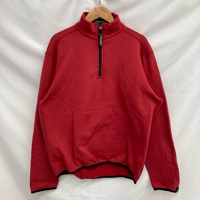 B420 アバランチウェア XL アメリカ古着 カナダ製 POLARTEC フリースプルオーバー レッド AVALANCHE レディース拍卖