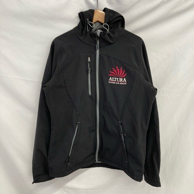 B408 ノースエンド M アメリカ古着 ポリエステル ソフトシェル フリースジャケット ブラック NORTH END レディース拍卖