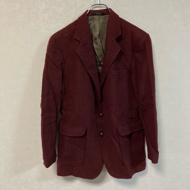 B440 インペリアル アメリカ古着 USA製 ウール テーラードジャケット ワインレッド Imperial メンズ拍卖