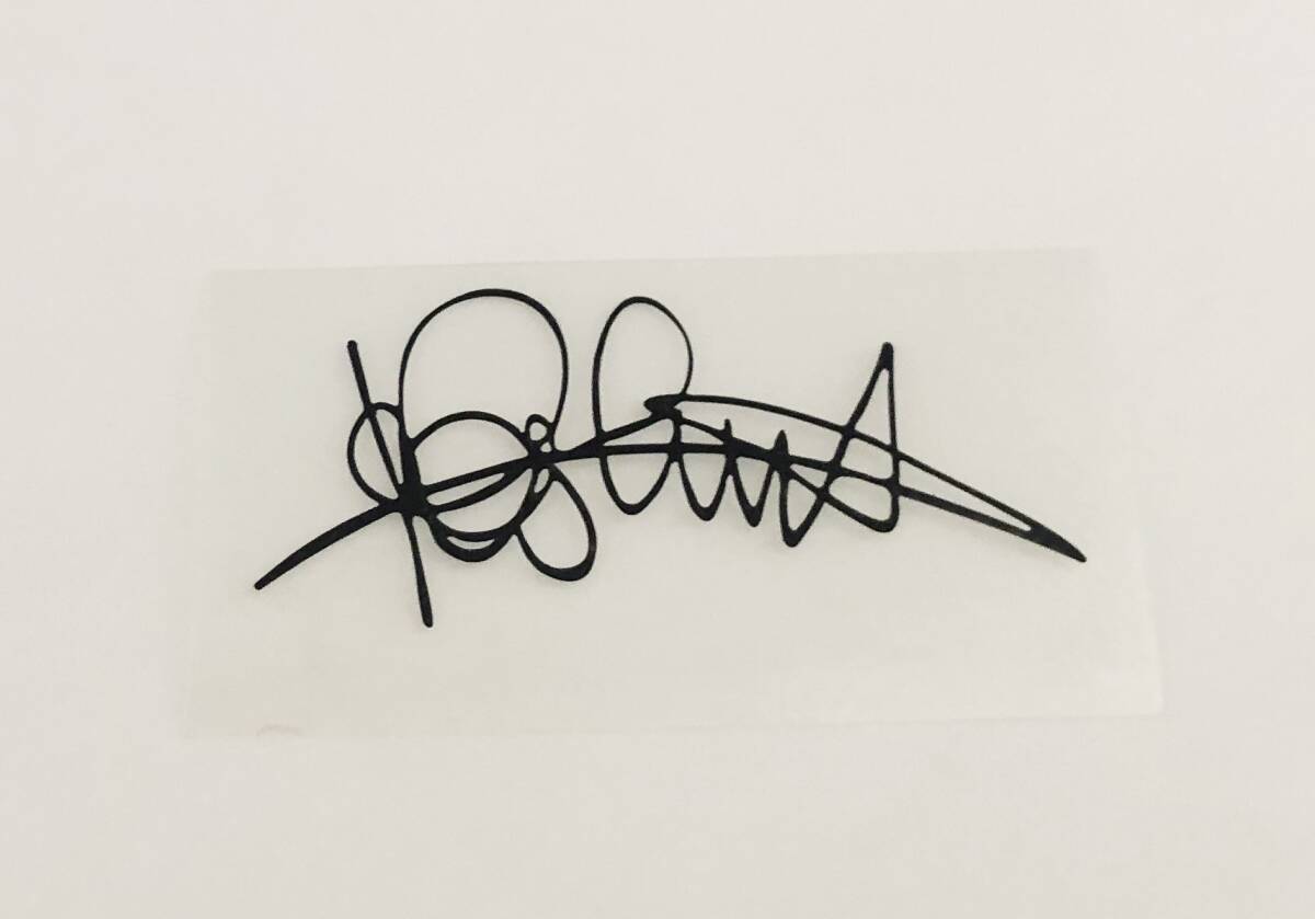 ST-073 MotoGP 46 バレンティーノ ロッシ Valentino Rossi 復刻サイン ブラック ステッカー拍卖