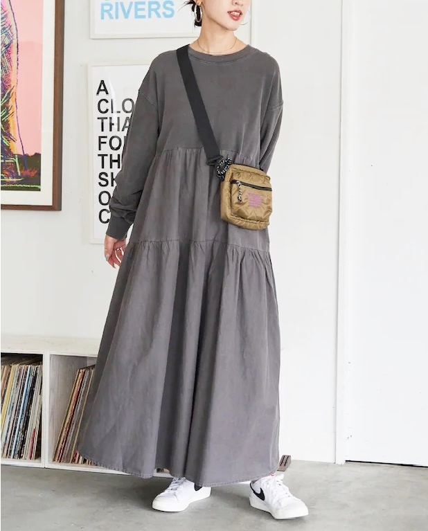 新品 フリークスストア ピグメント加工 オーバーサイズ ワンピース 顔料染め 拍卖