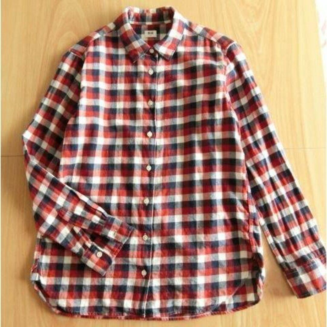 美品!ユニクロ マドラスチェック ブラウス S 秋、冬、春向け拍卖