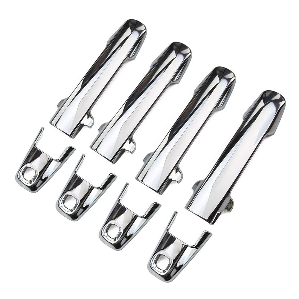 スズキ スペーシア カスタム MK54S MK94S ドアハンドルカバー アクセサリー 外装 ガーニッシュ 8P 鏡面メッキ仕上げ@拍卖