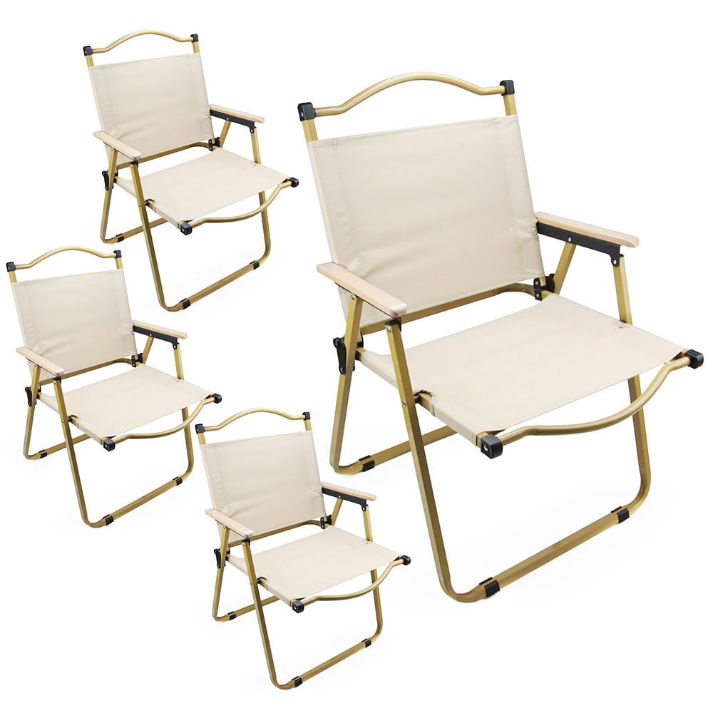 【4個セット】折りたたみチェア アウトドアチェア キャンプチェア フォールディングチェア カーミットチェア 折りたたみ椅子 携帯便利拍卖