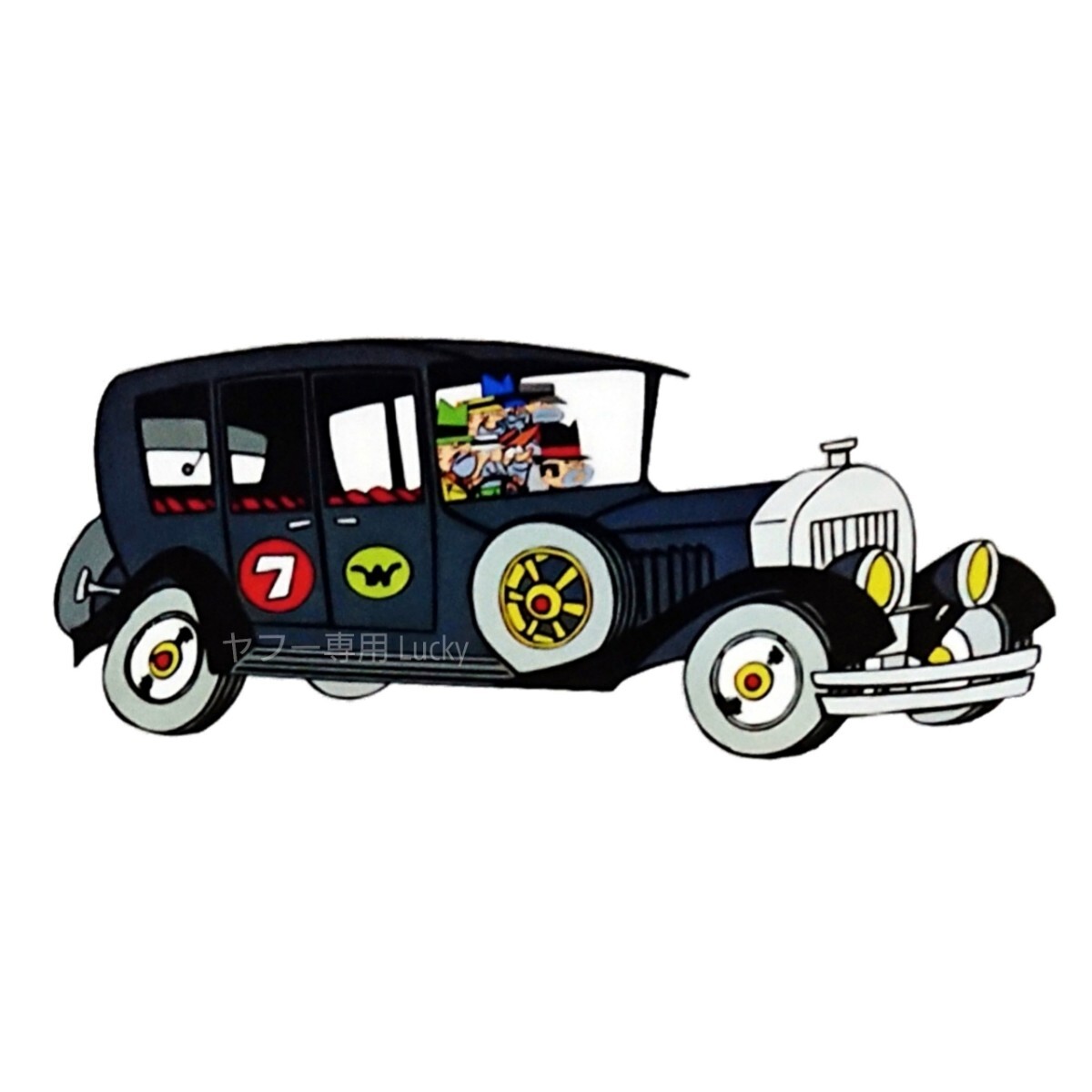 ヴィンテージ レトロ 転写 ステッカー 車 カッティングステッカー シール デカール Wacky Races チキチキマシン猛レース 装飾 luk940拍卖