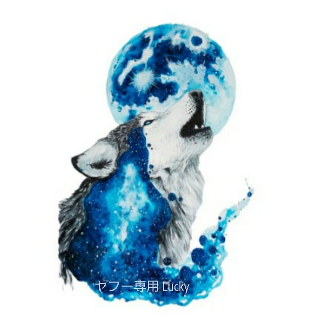 転写 ステッカー 車 カッティングステッカー シール シート デカール ウルフ 狼 ムーン 月 星 動物 バイク 装飾 luk714拍卖