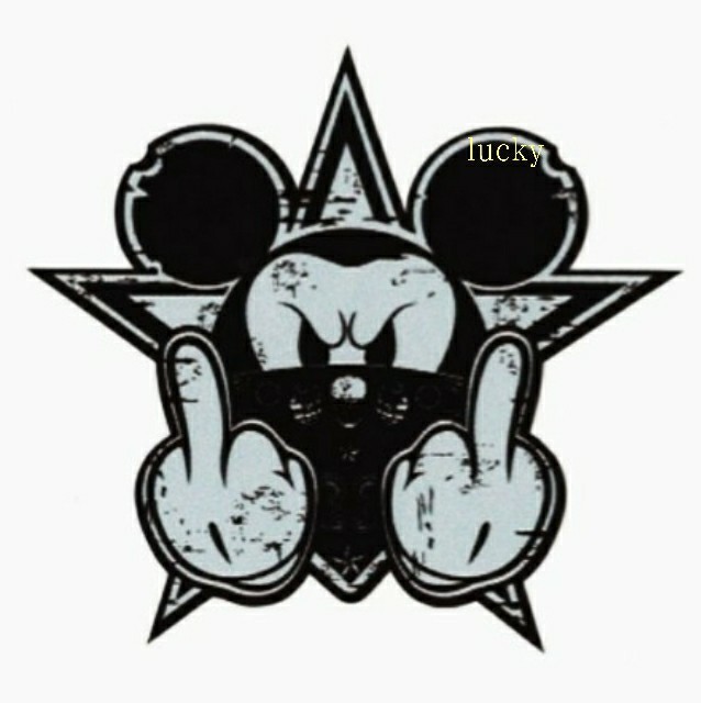 ヴィンテージ レトロ 転写 ステッカー 車 カッティングステッカー シール シート デカール マウス ネズミ ハンドサイン 装飾 白黒 luk323拍卖