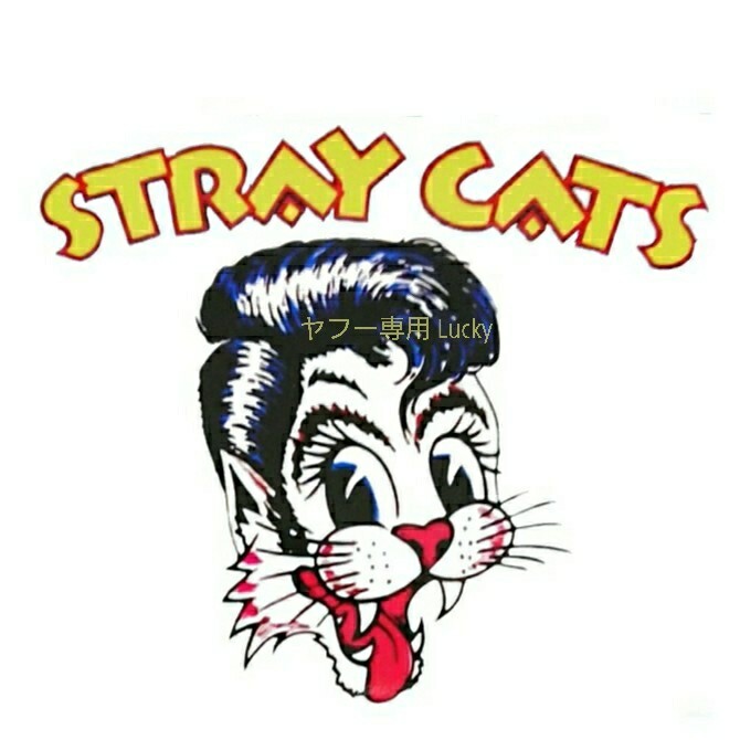 ヴィンテージ レトロ 転写 ステッカー 車 カッティングステッカー シール シート デカール STRAY CATS ストレイキャッツ バンド 装飾 luk3拍卖