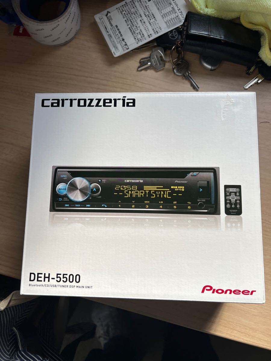 未使用品!カロッツェリア1DINデッキ DEH-5500 Bluetooth USB CD!送料無料!拍卖