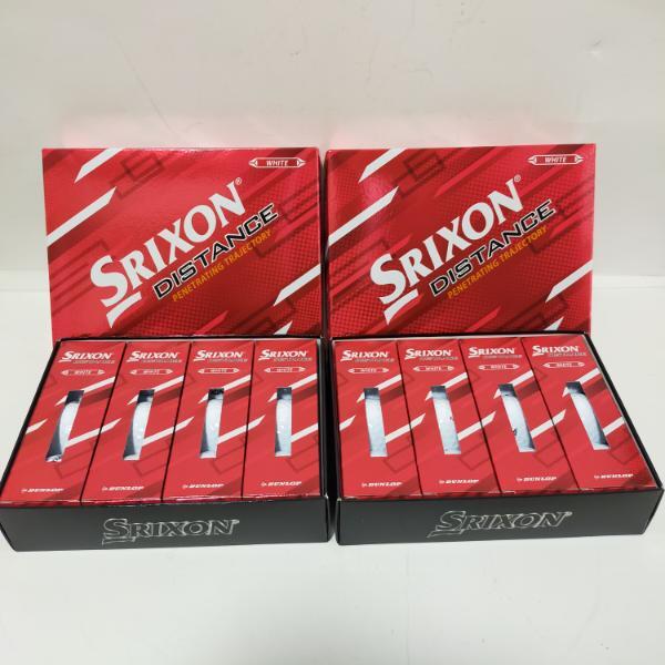 即決 送料込み 2ダース ホワイト スリクソン ディスタンス ボール DUNLOP SRIXON DISTANCE 新品拍卖