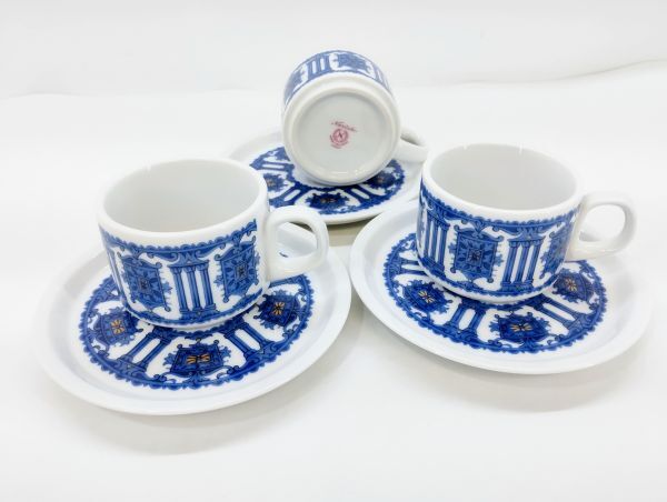 サ/ Noritake ノリタケ カップ&ソーサー 3客セット 月桂樹 /HY-1179拍卖