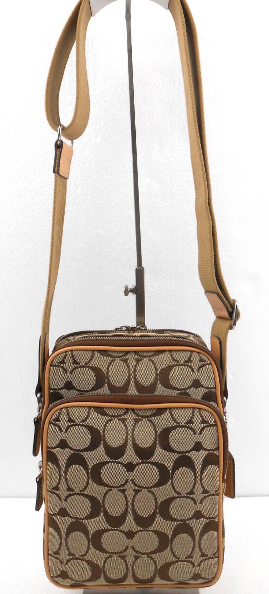 COACH コーチ シグネチャー キャンバス ショルダーバッグ 4270拍卖