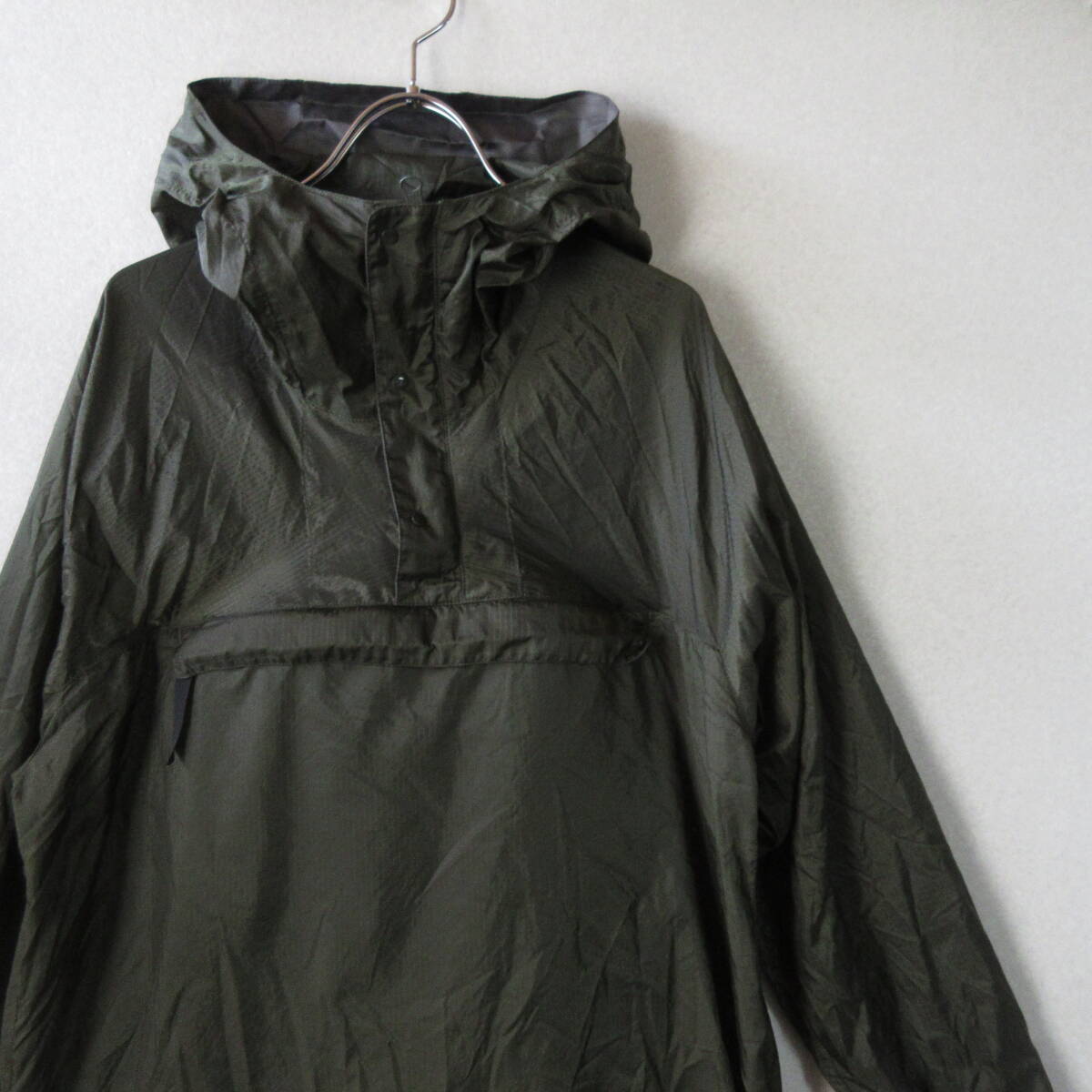 ○SHIPS the british millerain シップス◆薄手 ナイロン アノラック ナイロンパーカー◆メンズ グリーン Sサイズ拍卖