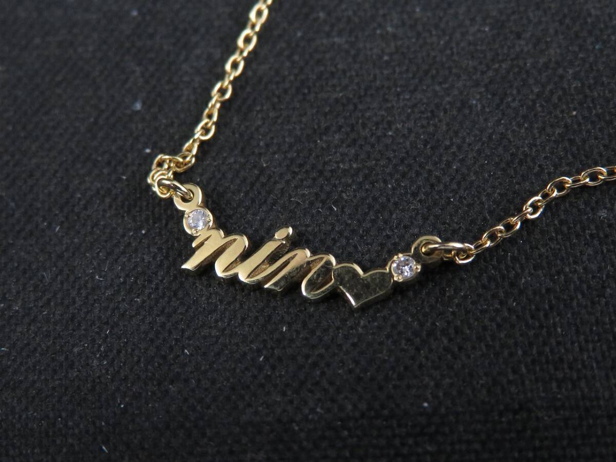 AHKAH アーカー プチエクリチュール ブレスレット VC0239010504 K18YG ダイヤモンド0.01ct拍卖